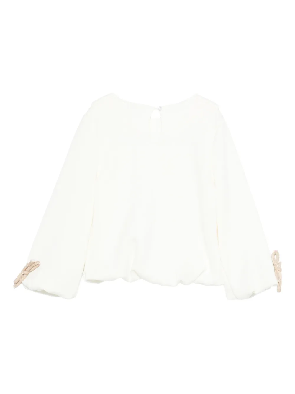 Miss Grant Kids Zijden shirt Wit