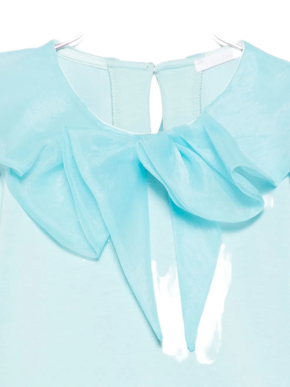 Miss Grant Ruffled-collar Blouse In Blue