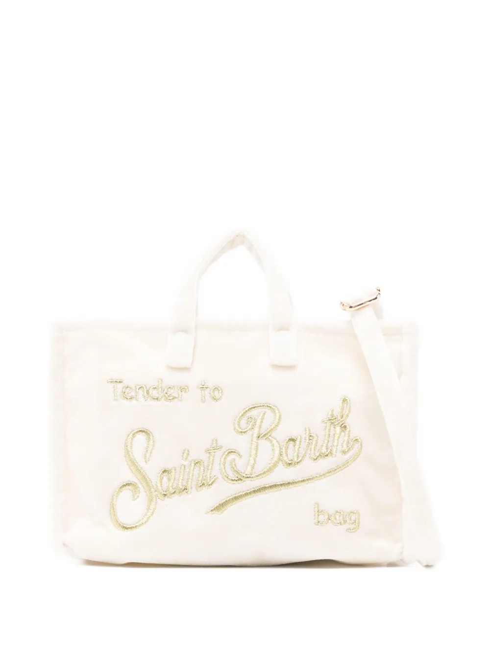Mc2 Saint Barth Phone Shoulder Bag In White