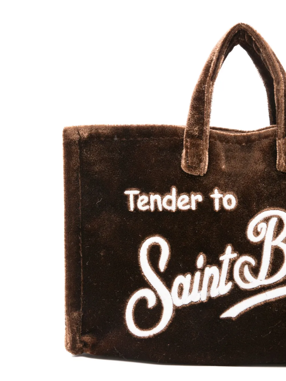 Mc2 Saint Barth Phone Shoulder Bag In Brown