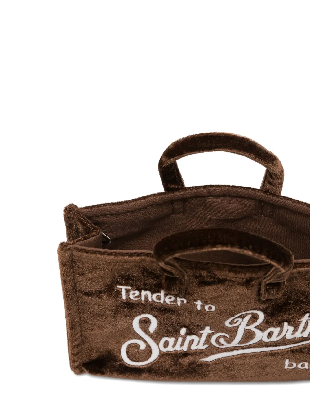 Mc2 Saint Barth Phone Shoulder Bag In Brown