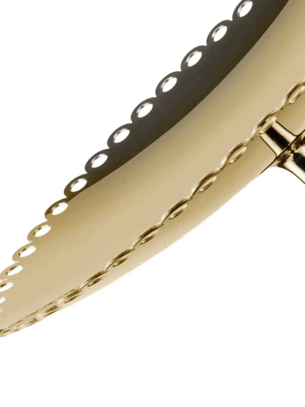Alessi Edges-detail Cake Stand (24cm) In Gold
