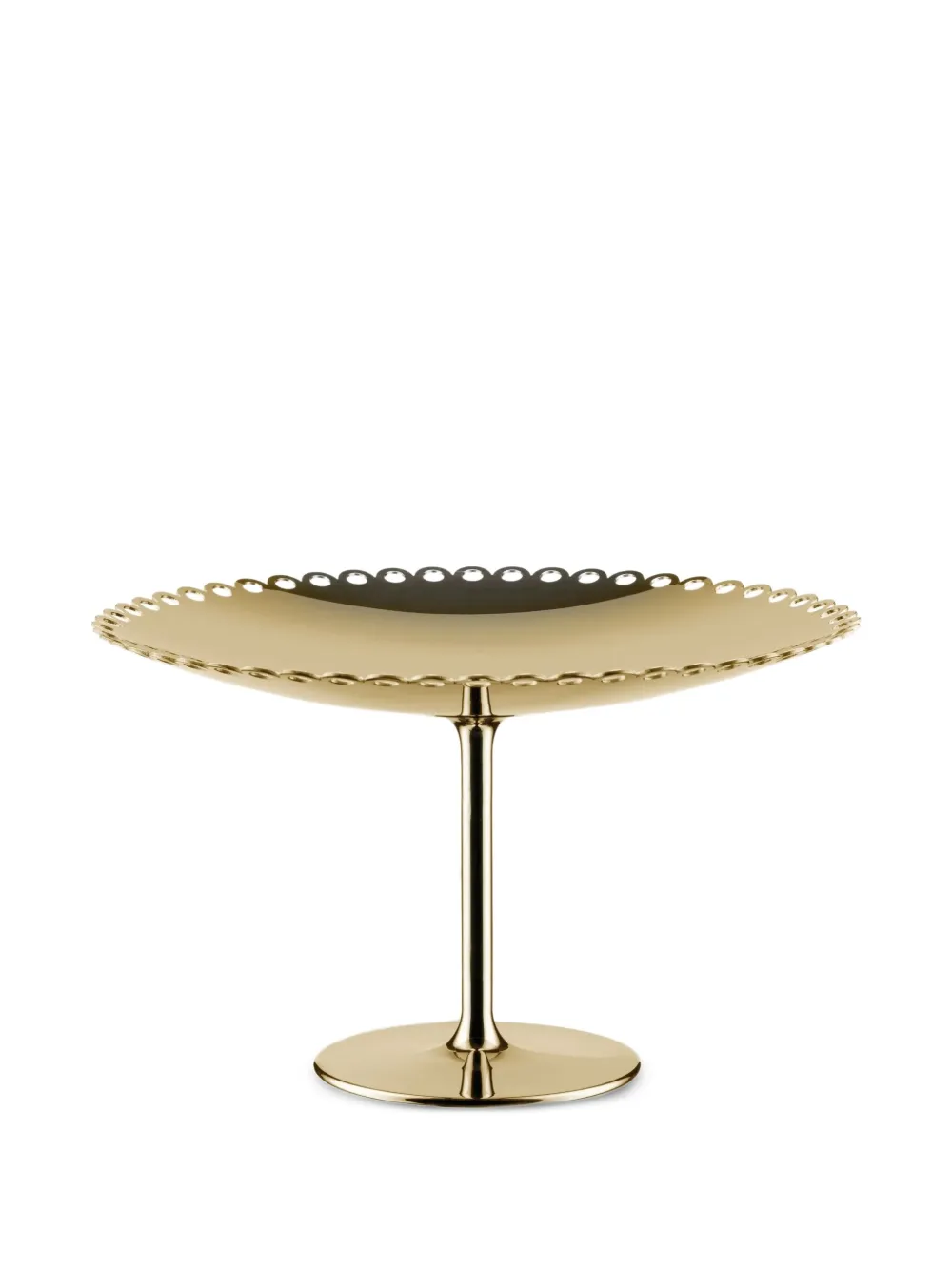Alessi edges-detail cake stand (24cm) | Gold | Image 1