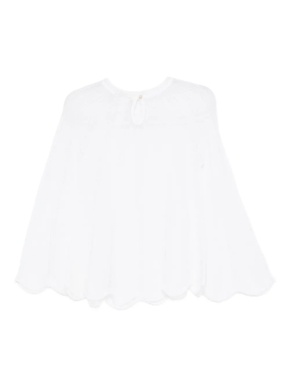 Forte Opengebreide trui Wit