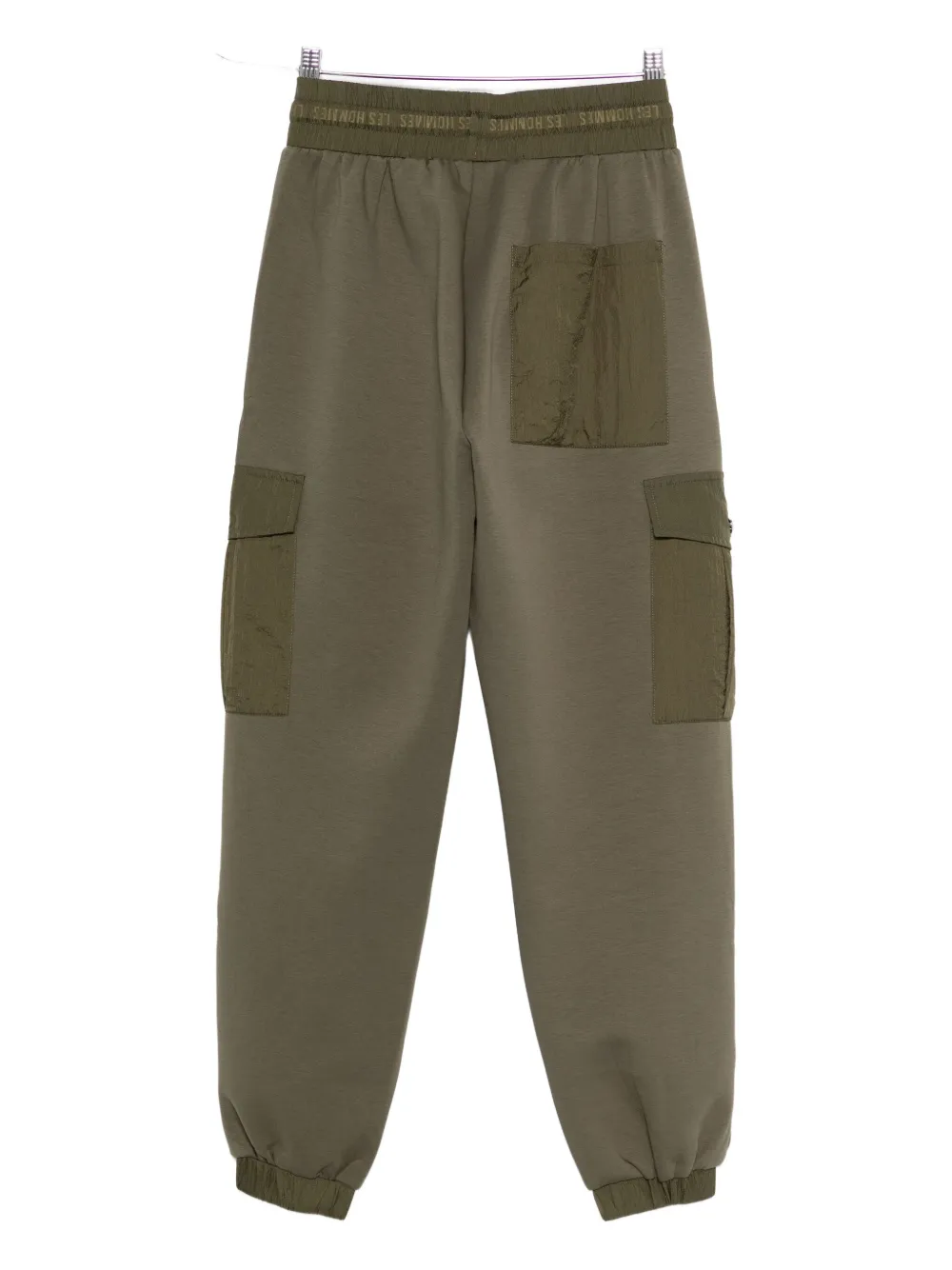 LES HOMMES Broek met cargo zak - Groen