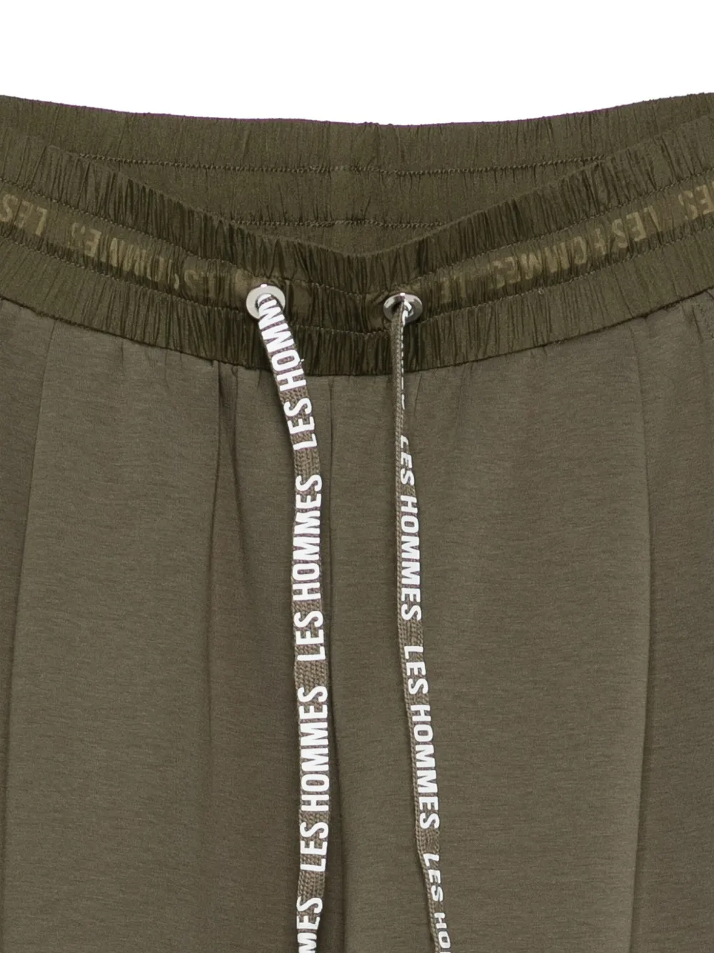 LES HOMMES Broek met cargo zak Groen