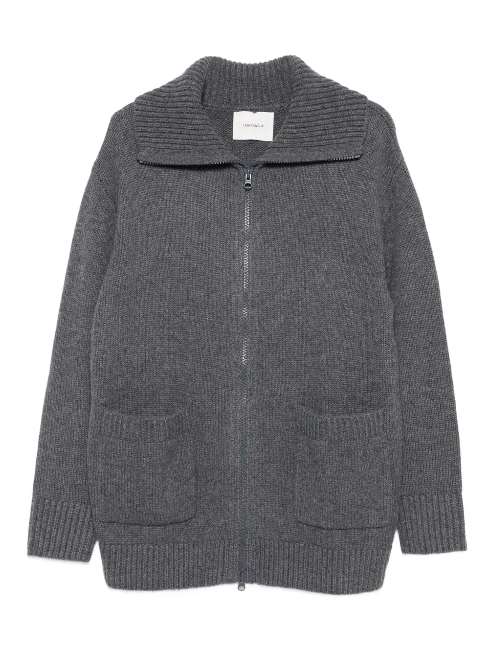 Lisa Yang drop-shoulder cardigan | Grey | Image 1