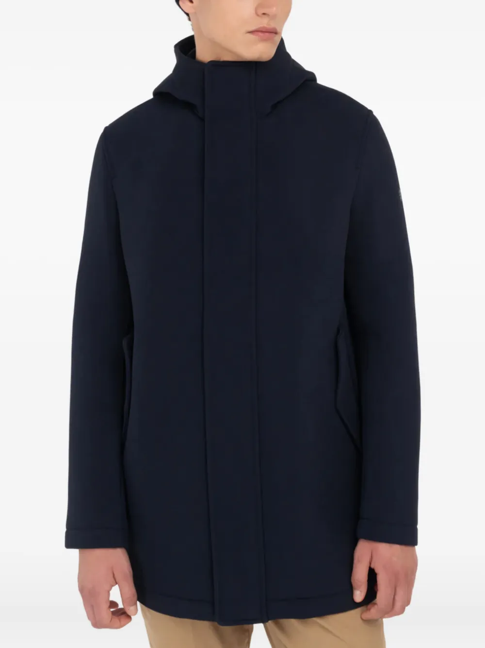 Manuel Ritz Jas met capuchon Blauw