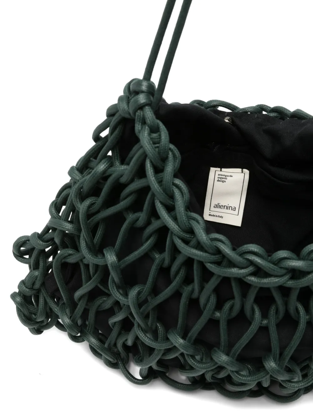 Alienina Nadia Interwoven Shoulder Bag In Green