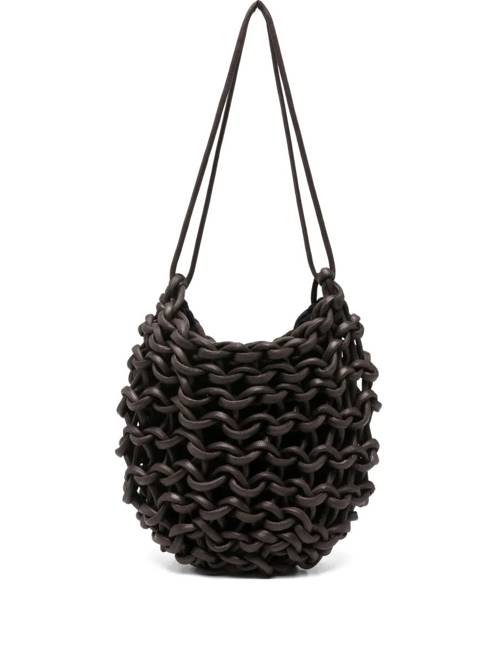 Alienina Ruth Interwoven Shoulder Bag In Brown