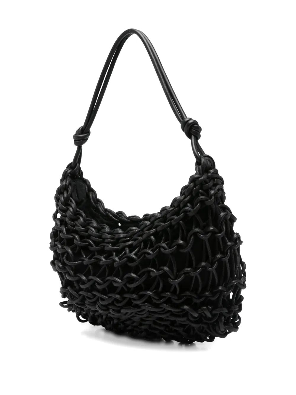 Alienina Aurora interwoven shoulder bag - Zwart
