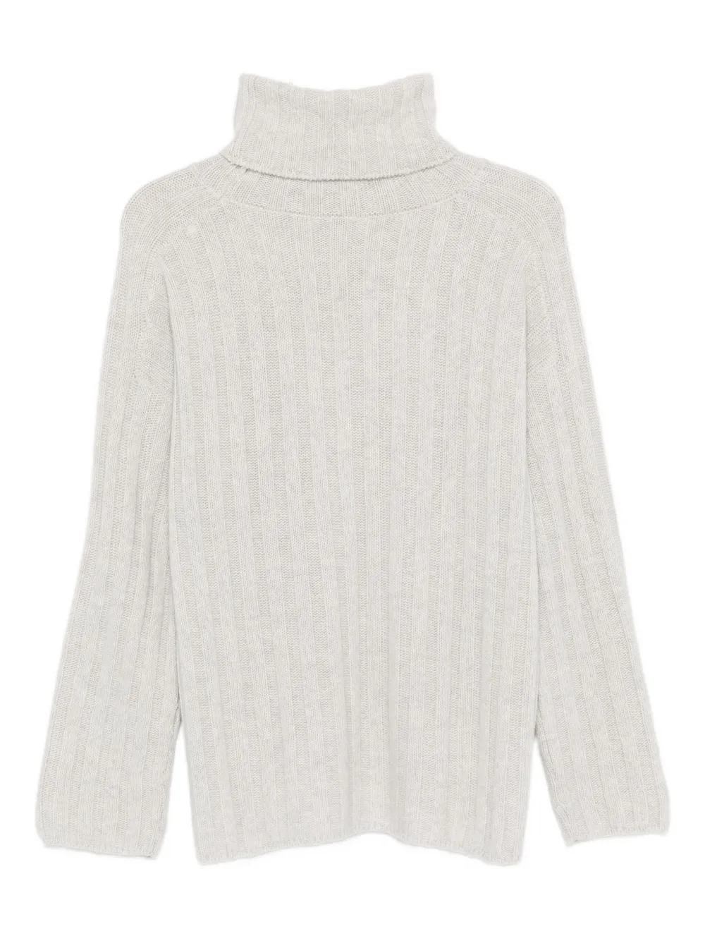 Le Tricot Perugia Turtleneck Sweater In Gray