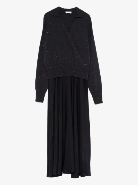 Peserico panelled midi dress