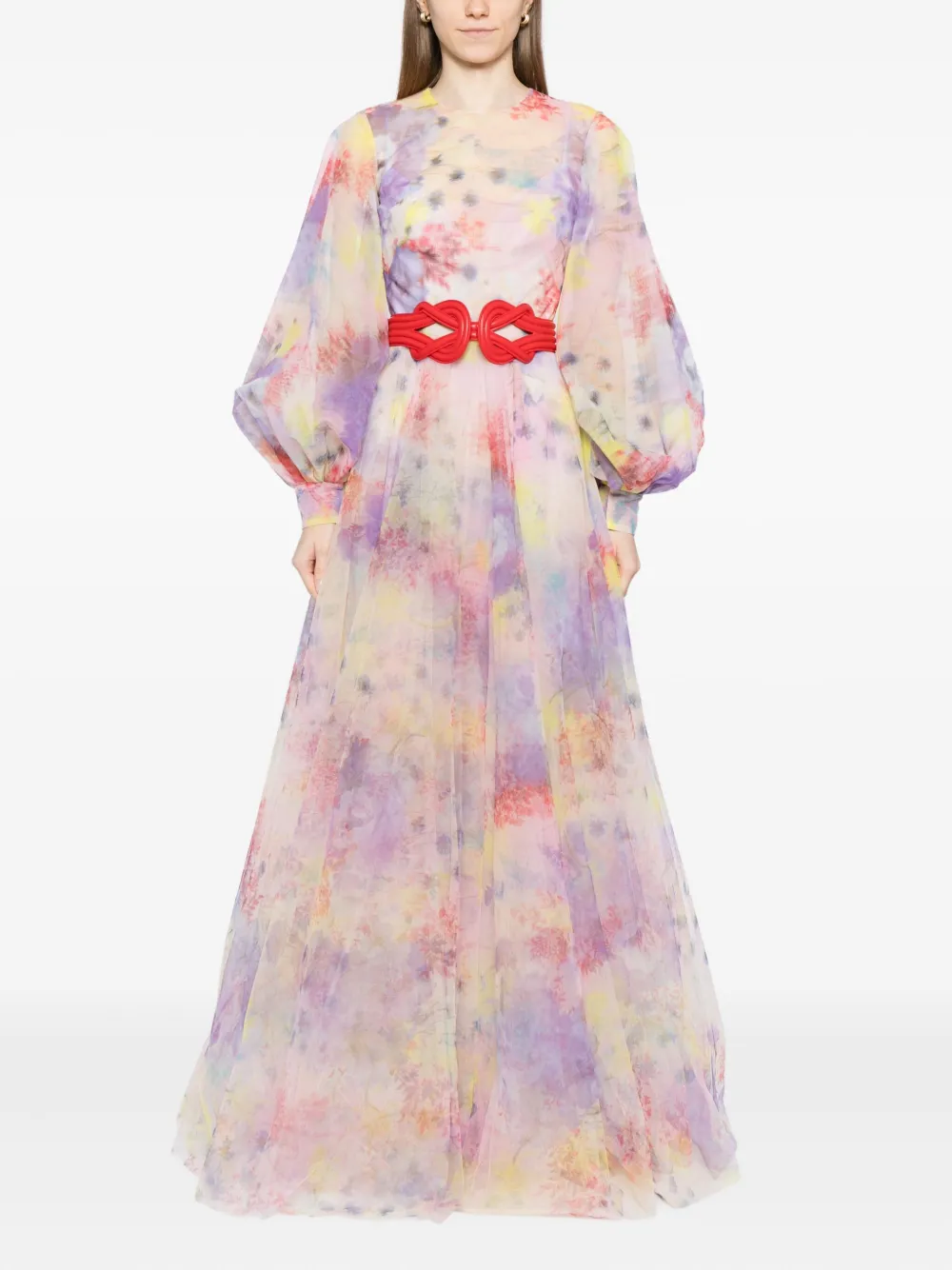 Saiid Kobeisy Tulen maxi-jurk met bloemenprint - Roze