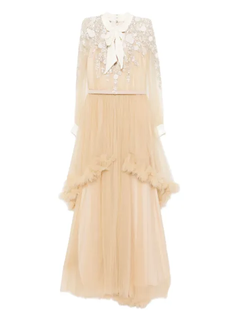 Saiid Kobeisy エンブロイダリー ロングドレス