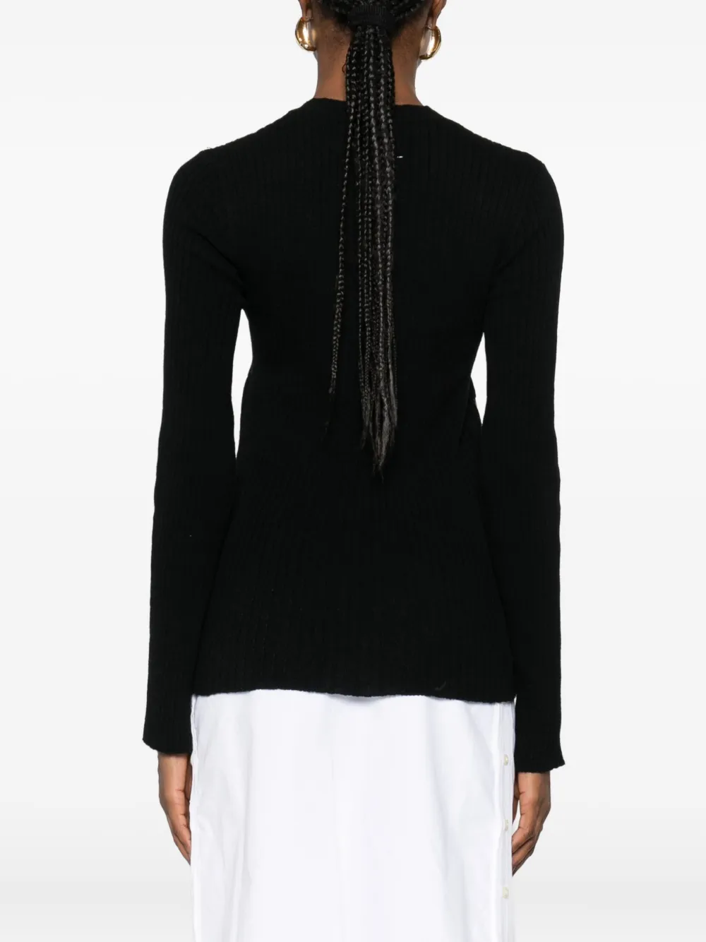MM6 Maison Margiela Sweater met ronde hals Zwart
