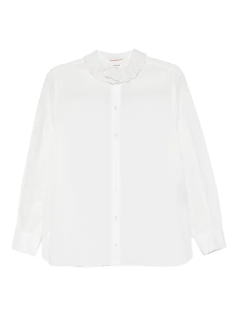 Saint Laurent lace-collar shirt