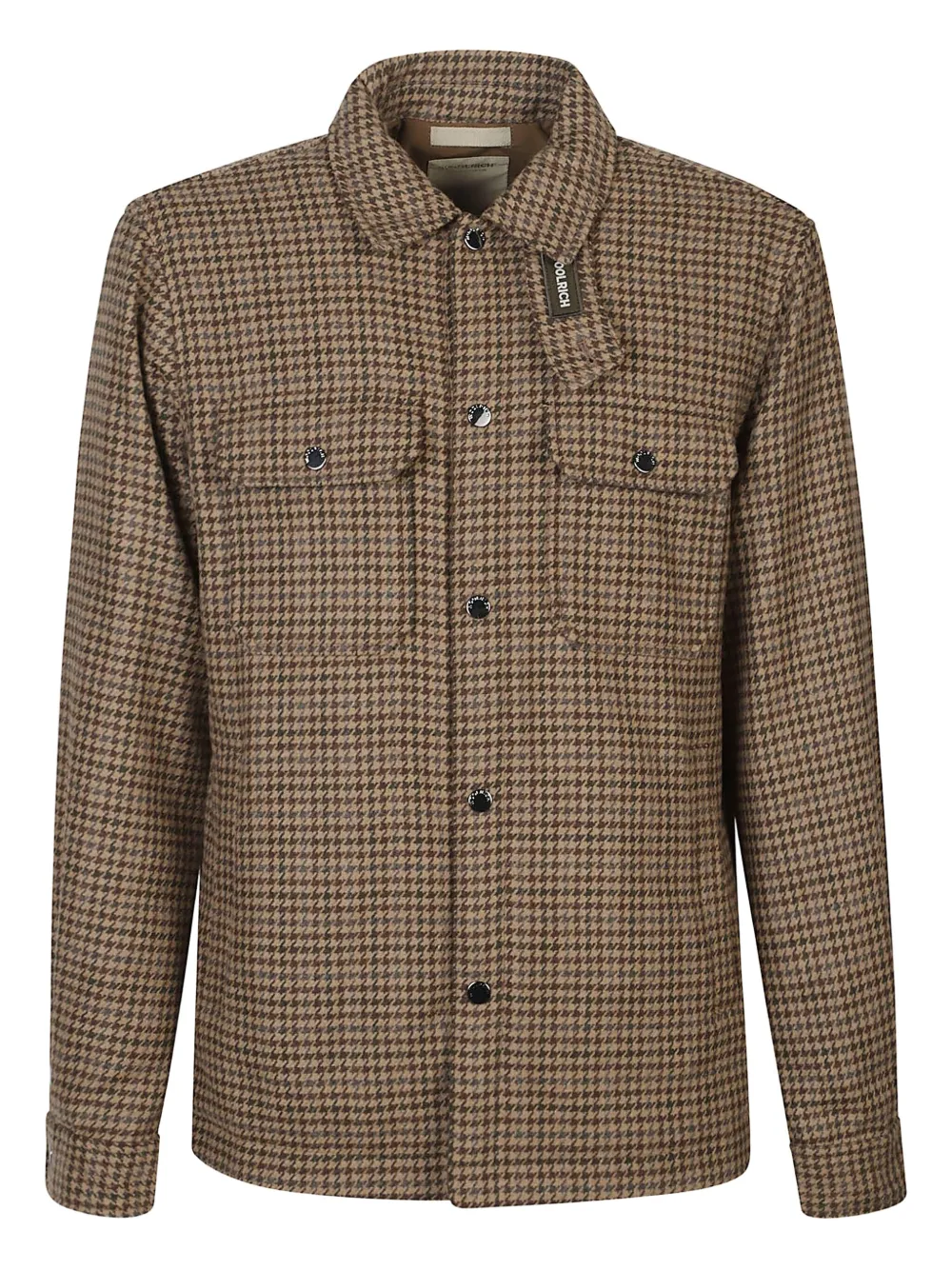 Woolrich Alaskan houndstooth pattern jacket | Brown | Image 1