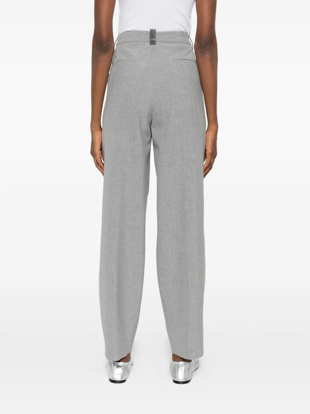 Fabiana Filippi Stretch-design Pants In Gray