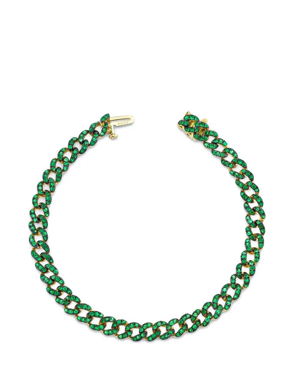 SHAY garnet cable-link bracelet - Oro