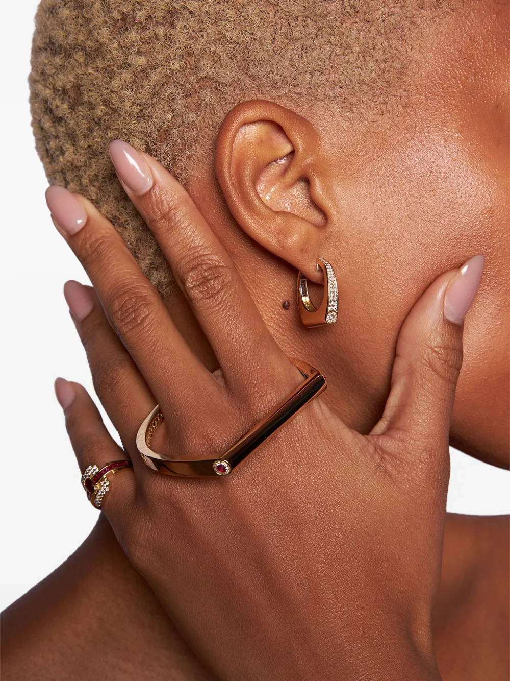 Rainbow K 14k Yellow Gold Grace Diamond Single Earring In Gold