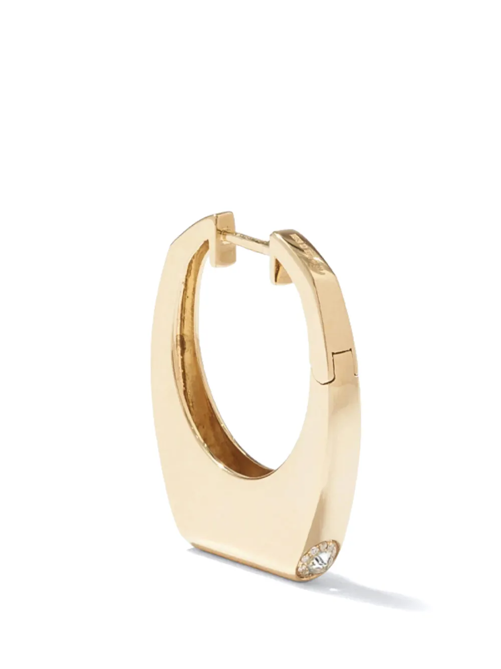 Rainbow K 14K yellow gold Grace diamond single earring