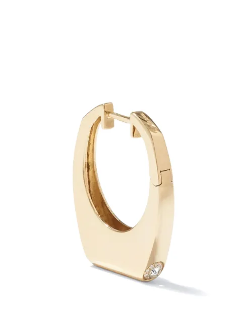 Rainbow K arete Grace en oro amarillo de 14kt con diamante