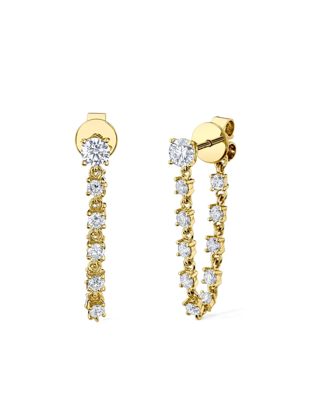 Anita Ko 18k Yellow Gold Diamond Loop Earrings In Gold