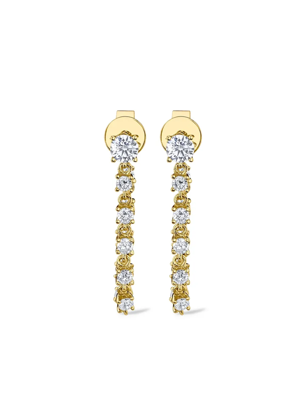 Anita Ko aretes Loop en oro amarillo de 18kt con diamante | dorado | Image 1