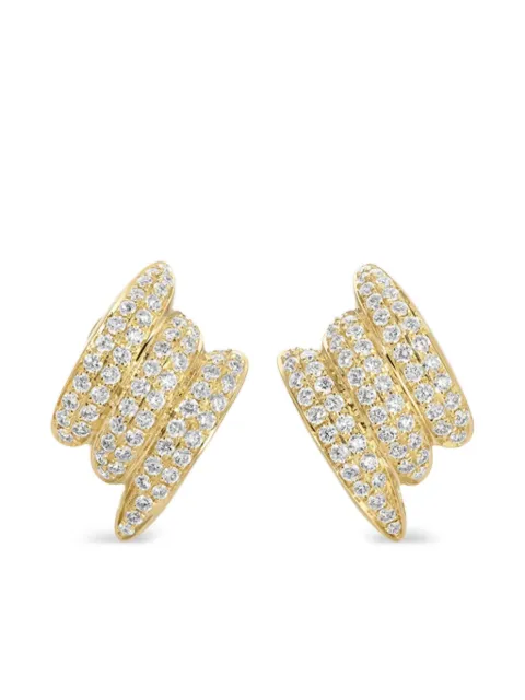 Anita Ko 18K yellow gold diamond Claire earrings
