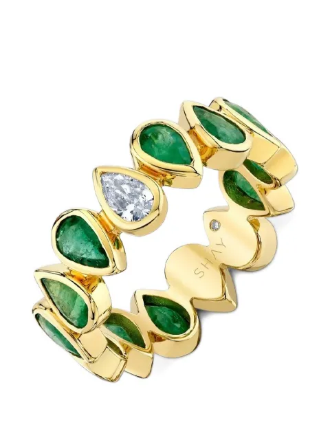 SHAY emerald and diamond ring