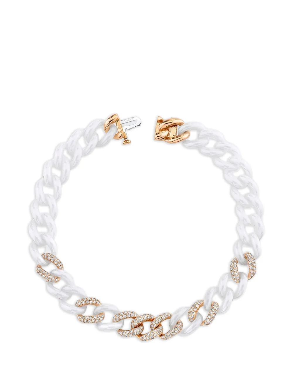 SHAY medium diamond cable-link bracelet - Gold