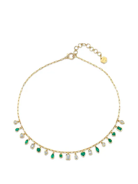 SHAY collar con diamantes y esmeralda
