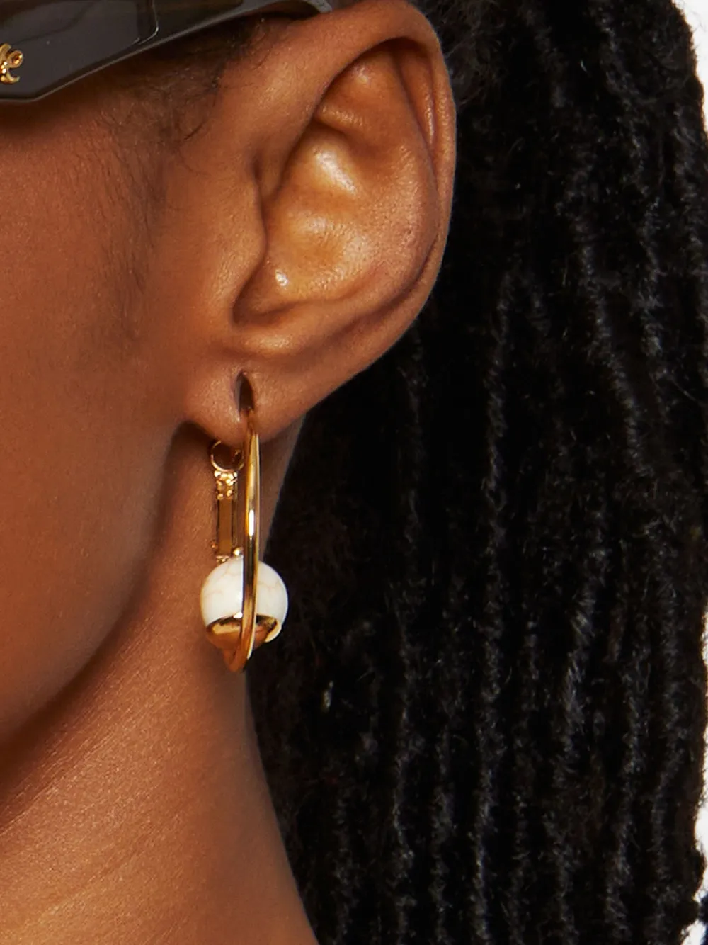 D’estrëe Sonia Sphere Hoops In Gold
