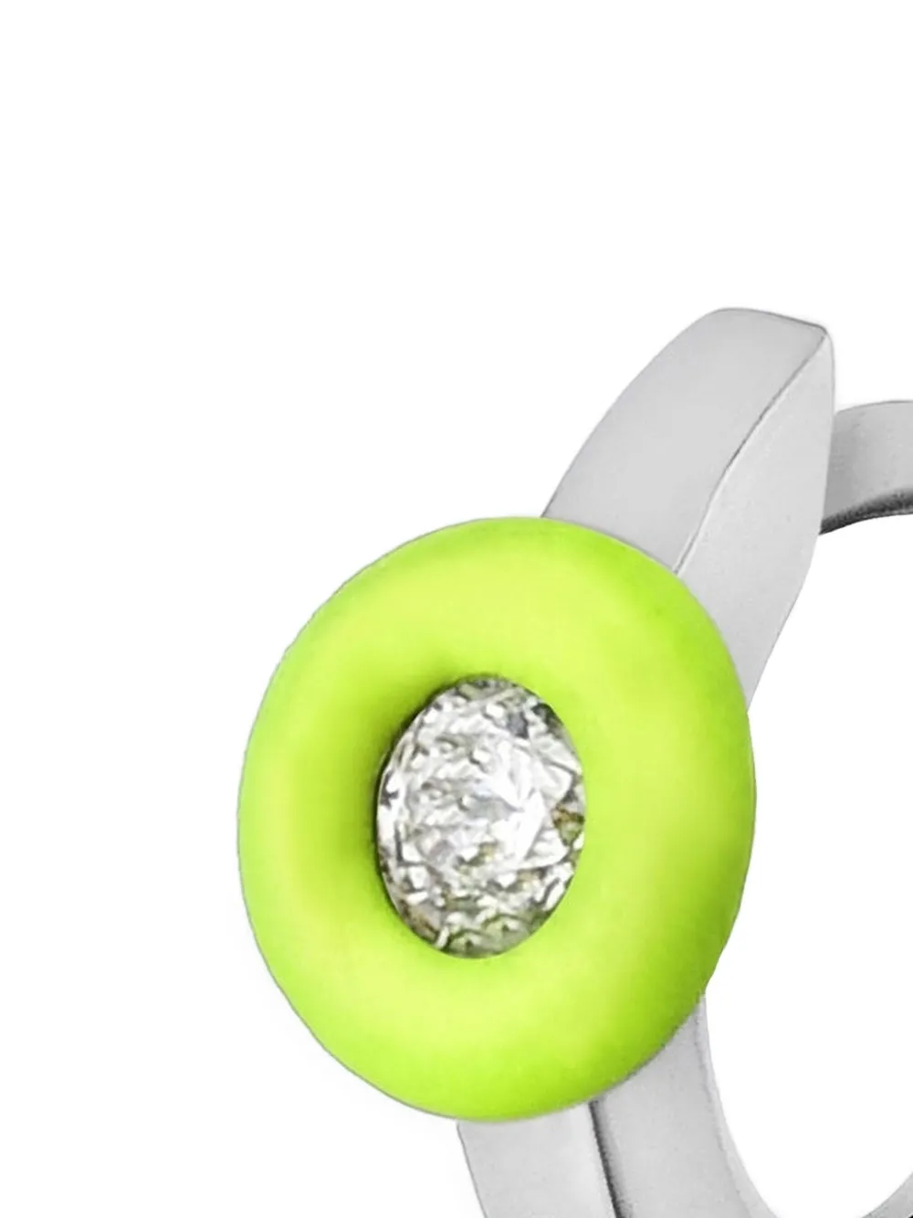 18k White Gold Mini Roma Diamond Earring