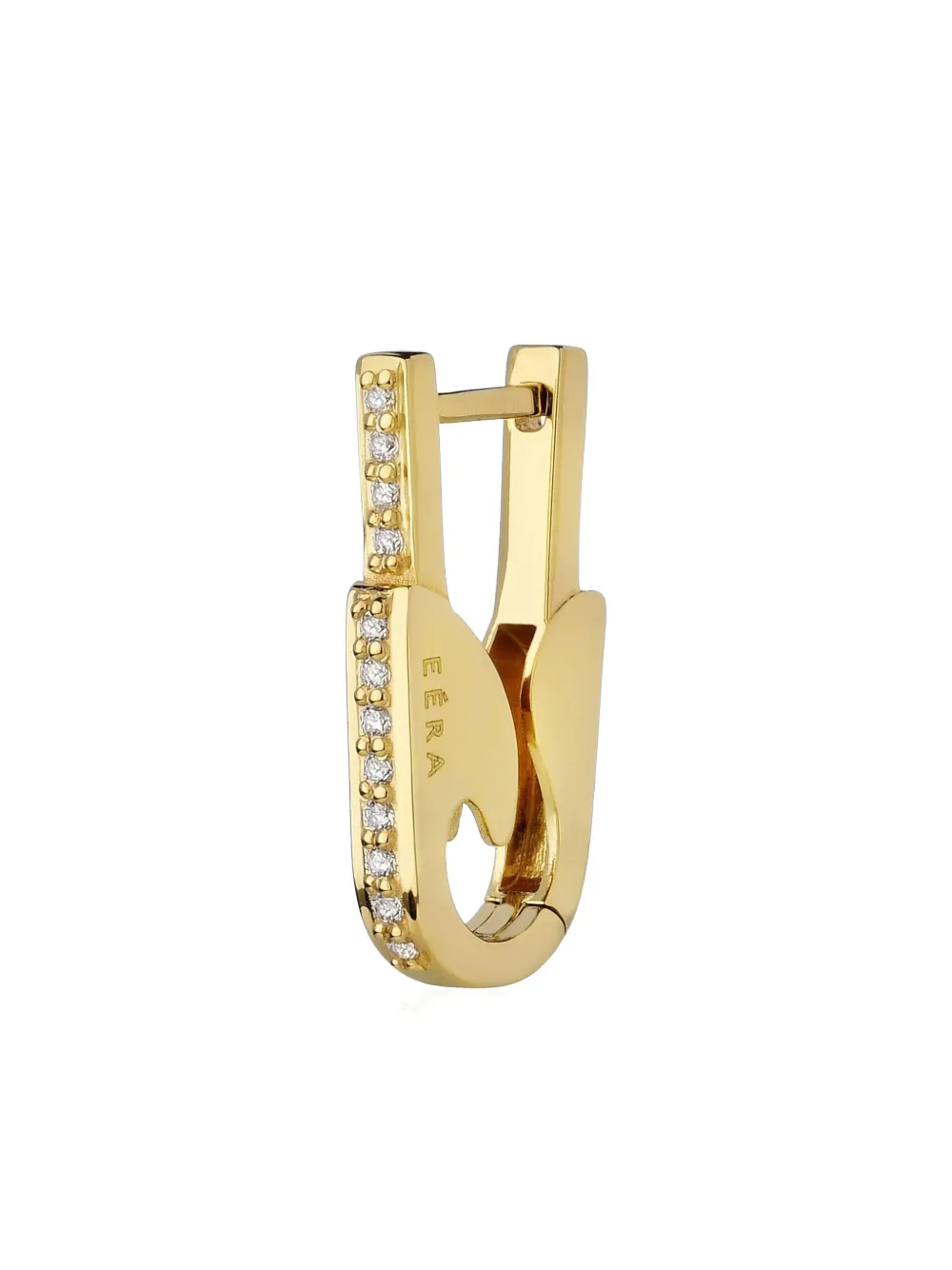 EÉRA 18K yellow gold diamond pin earring - ゴールドトーン