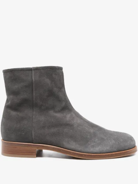 Common Projects zipper suede boots