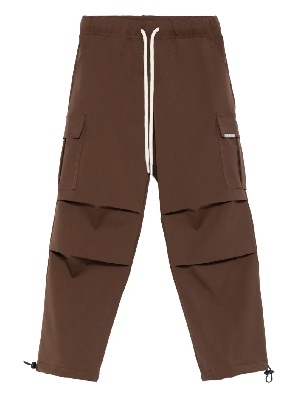 YES LONDON drawstring cargo trousers | Brown | Image 1