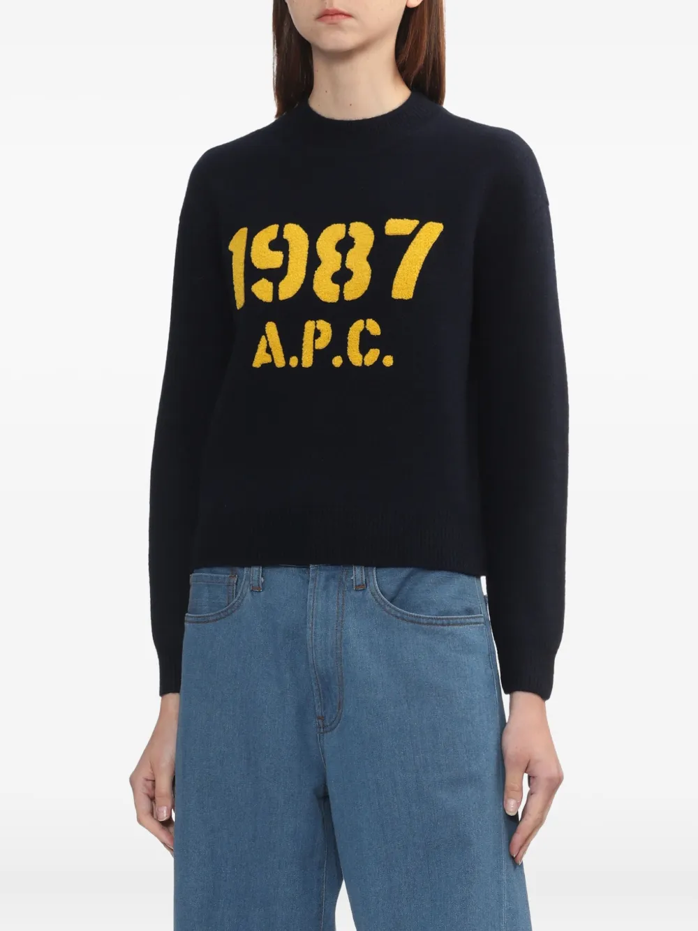 A.P.C. 1987 trui Blauw