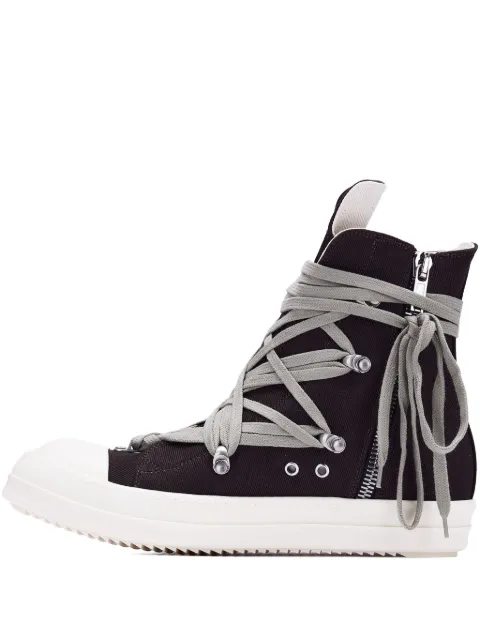 Rick Owens DRKSHDW lace-up zip sneakers 