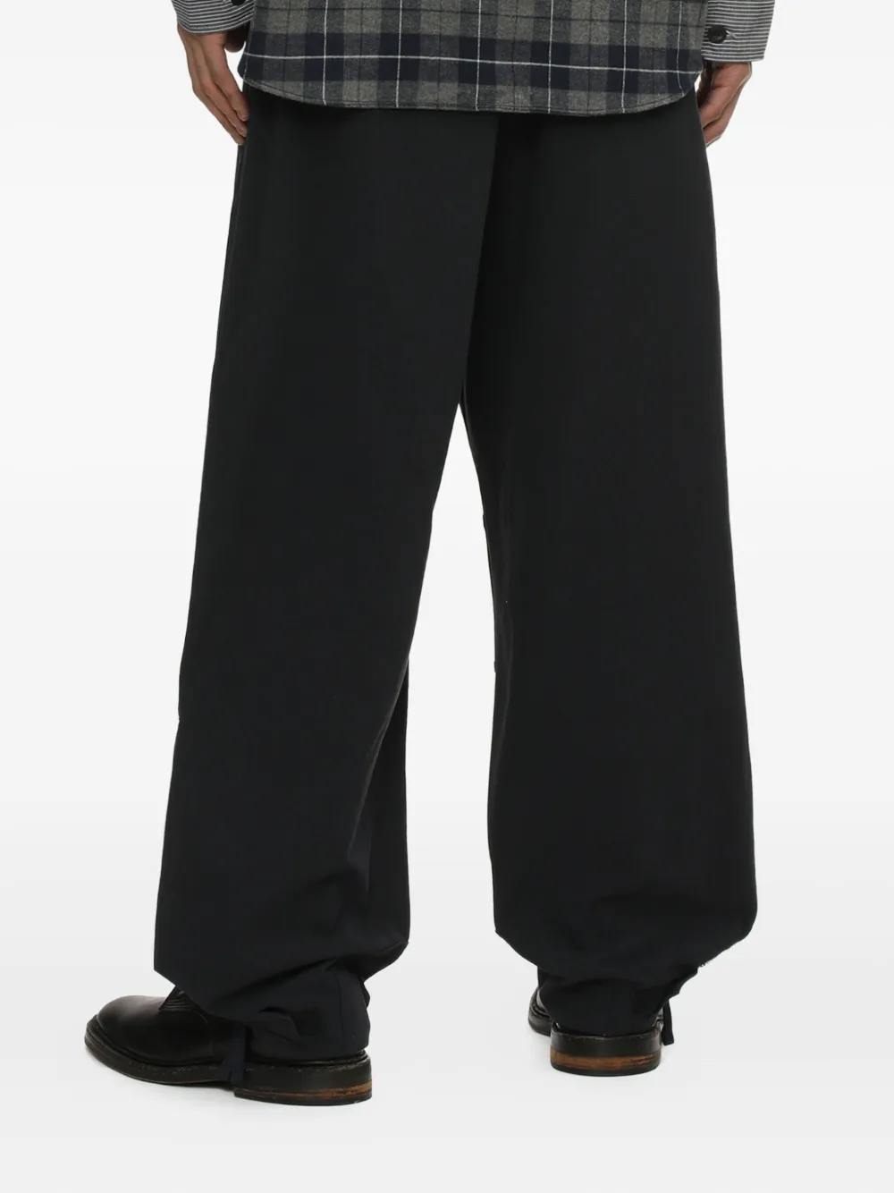Comme Des Garçons Homme Deux Zip-embellished Trousers In Blue