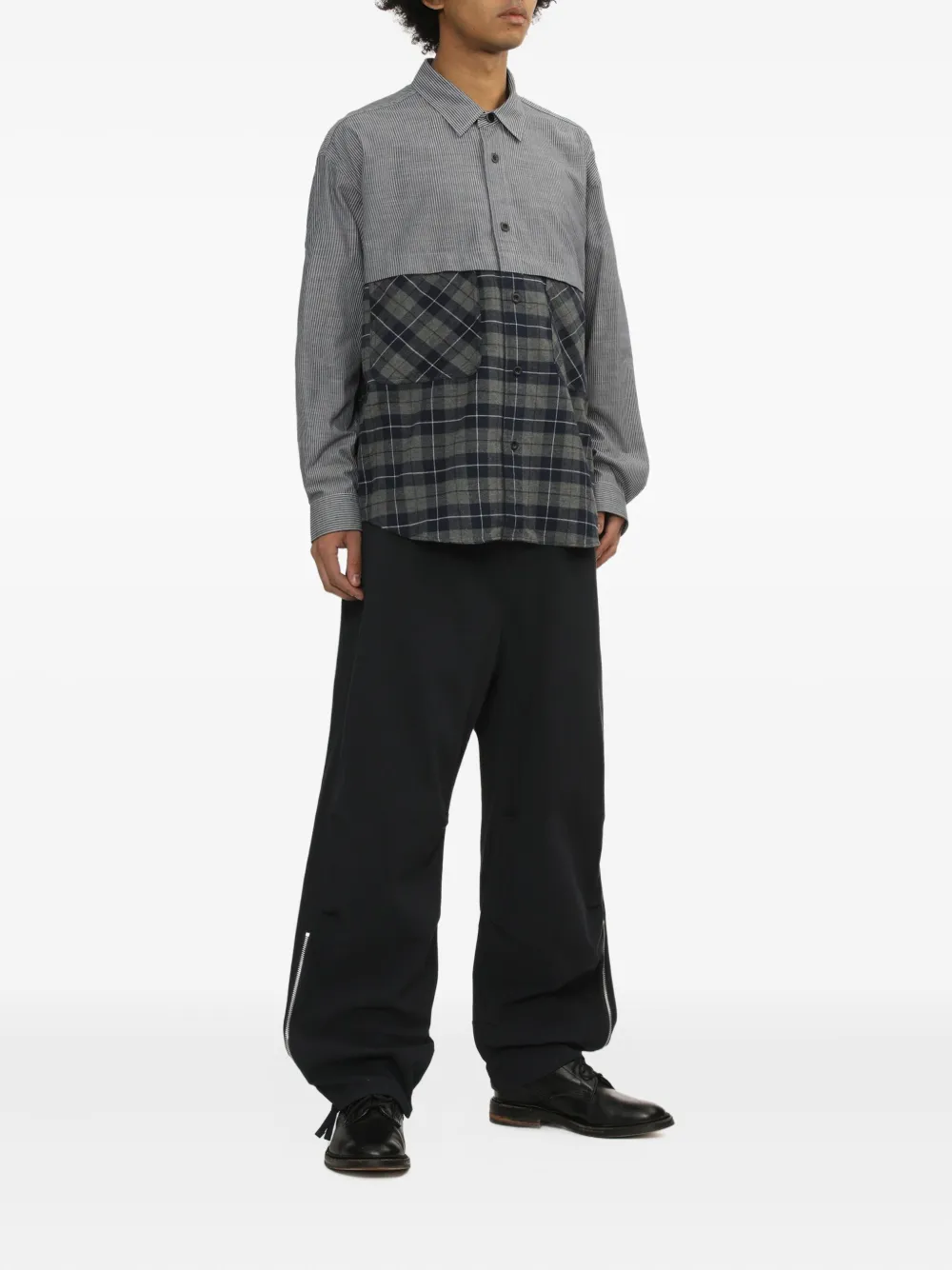 Comme des Garçons Homme zip-embellished trousers | Wide Leg Pants | Image 2
