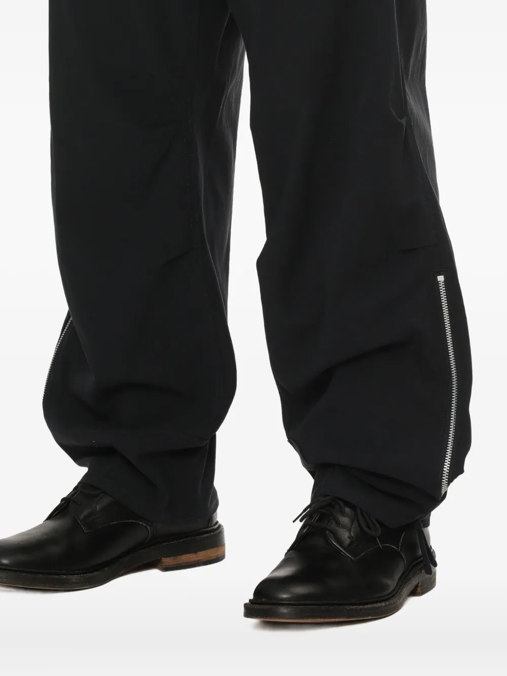 Comme Des Garçons Homme Deux Zip-embellished Trousers In Blue