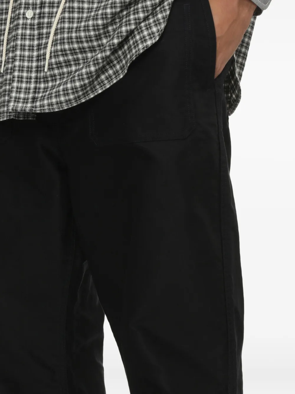 Comme des Garçons Homme Broek met knoopsluiting Blauw