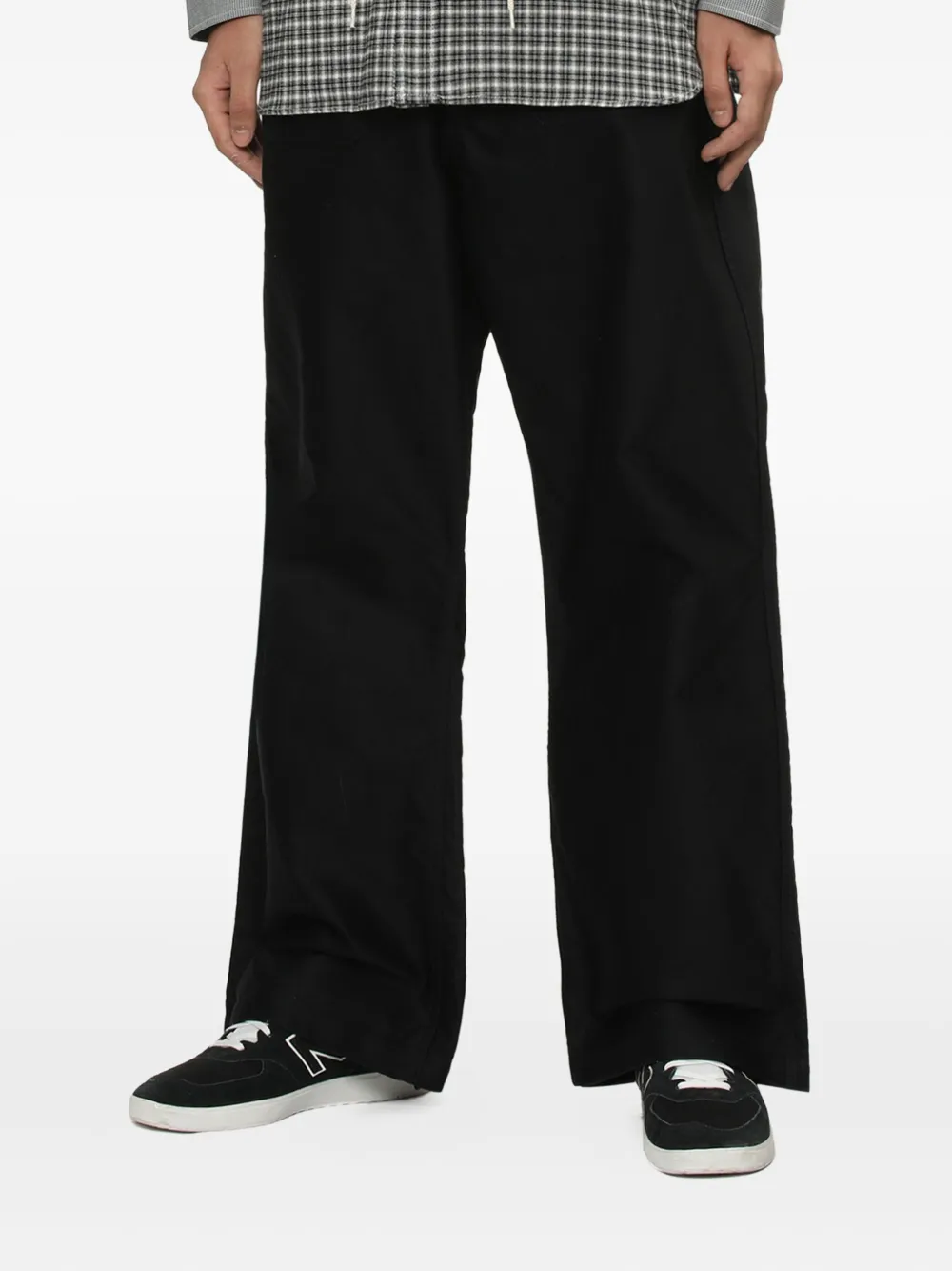 Comme des Garçons Homme Broek met knoopsluiting Blauw