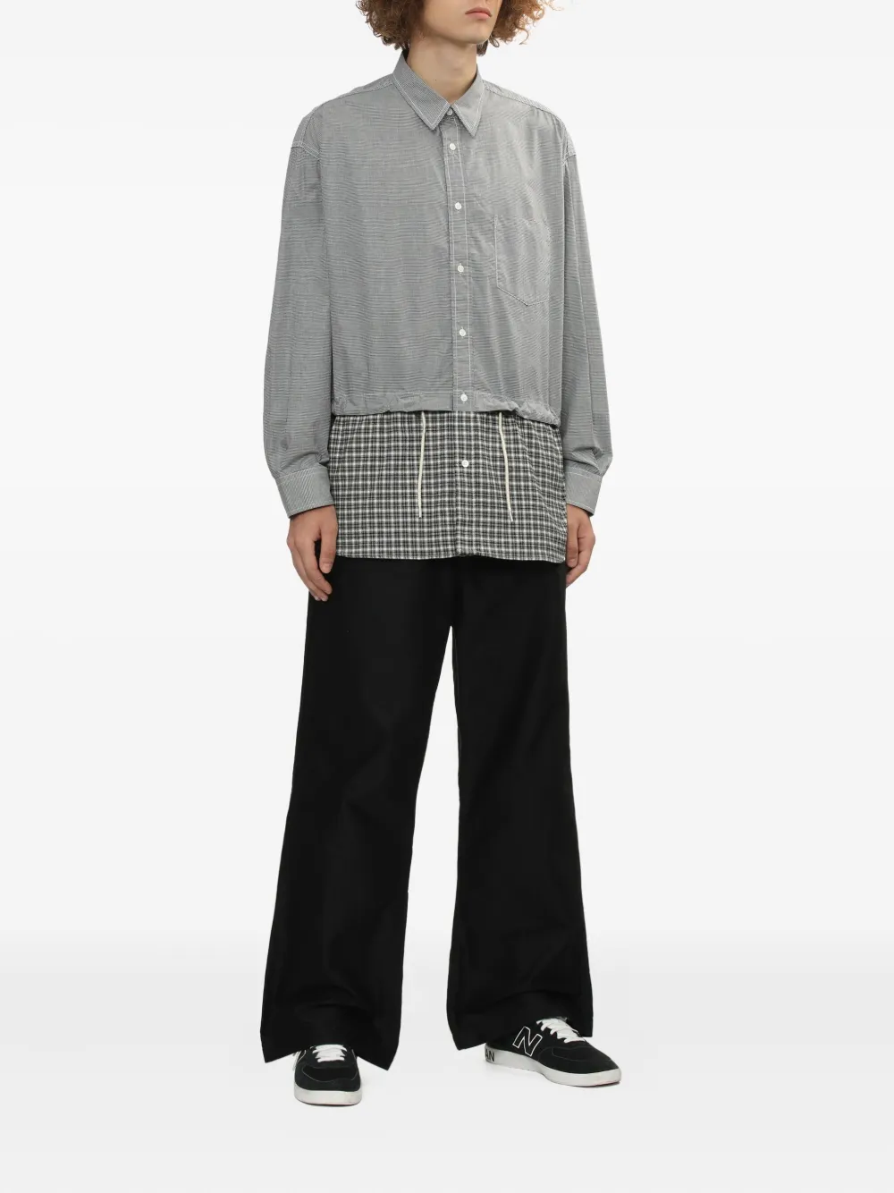 Comme des Garçons Homme button-fastening trousers | Wide Leg Pants | Image 2