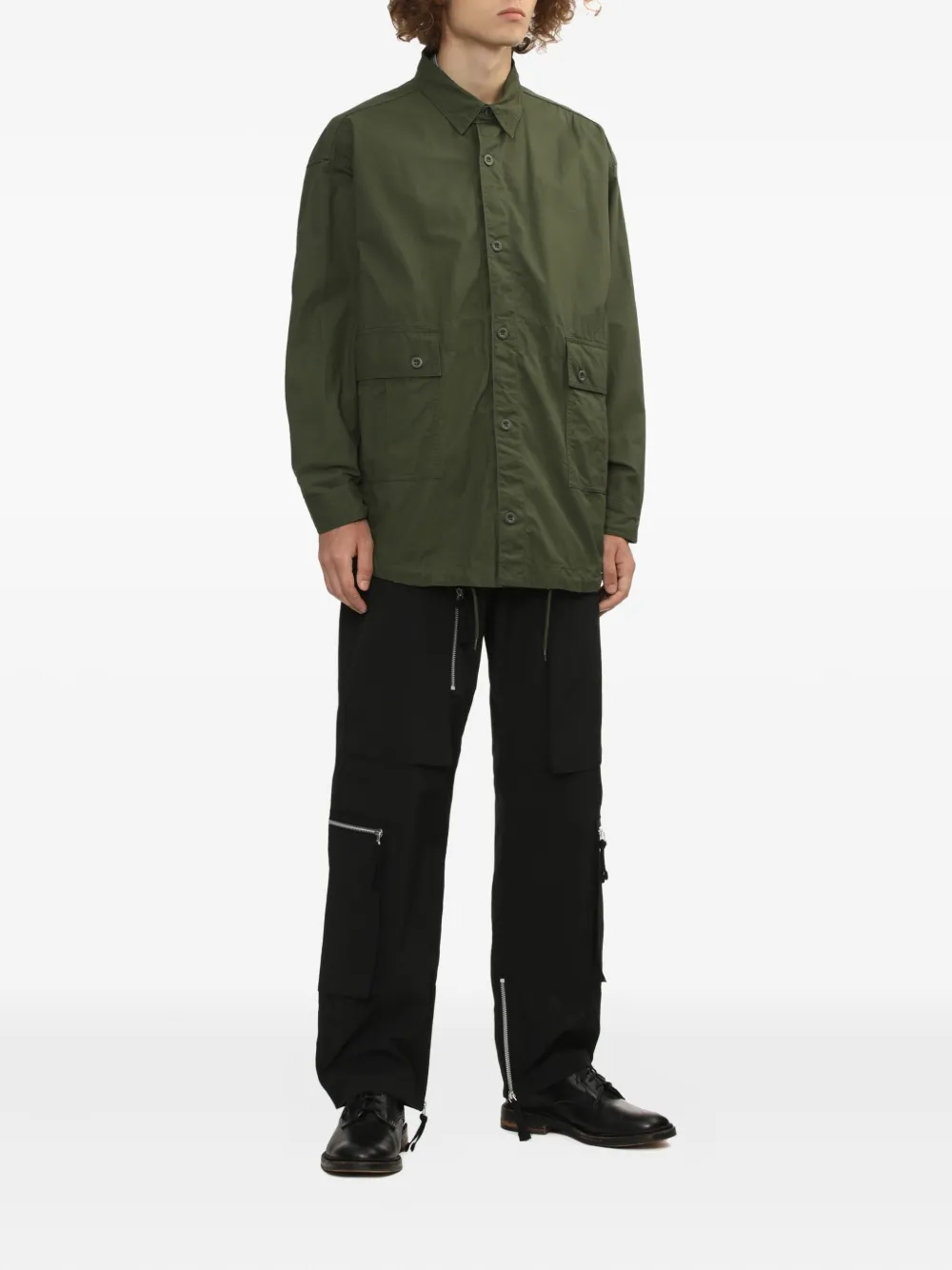 Comme des Garçons Homme pocket shirt - Groen