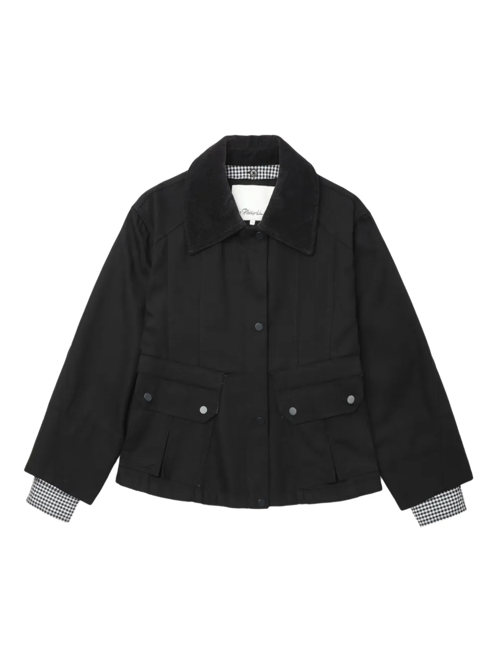 3.1 Phillip Lim Pocket check trim jacket | Black | Image 1