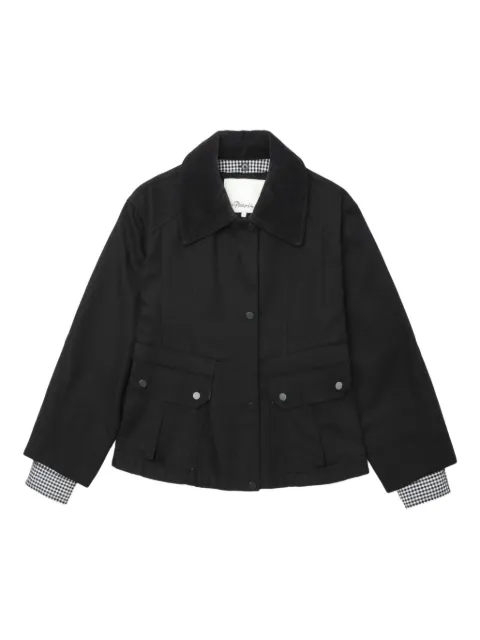 3.1 Phillip Lim chamarra Pocket con ribete de cuadros