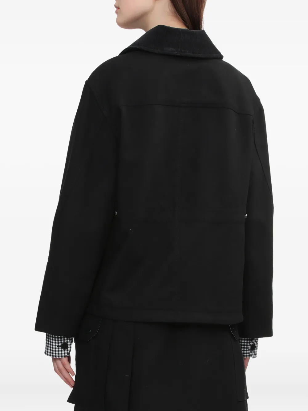 3.1 Phillip Lim Pocket Check Trim Jacket In Black